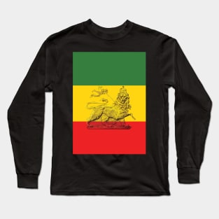 Lion of Judah Rasta Colours Long Sleeve T-Shirt